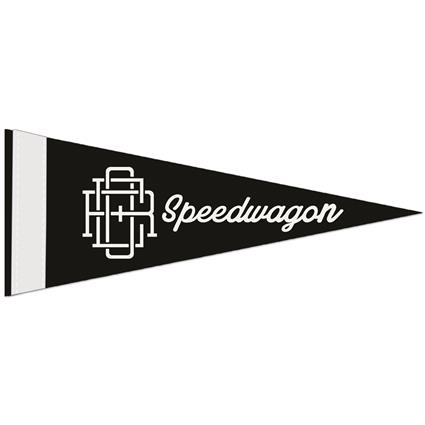4 x 10 Felt Pennant with Sewn Strip