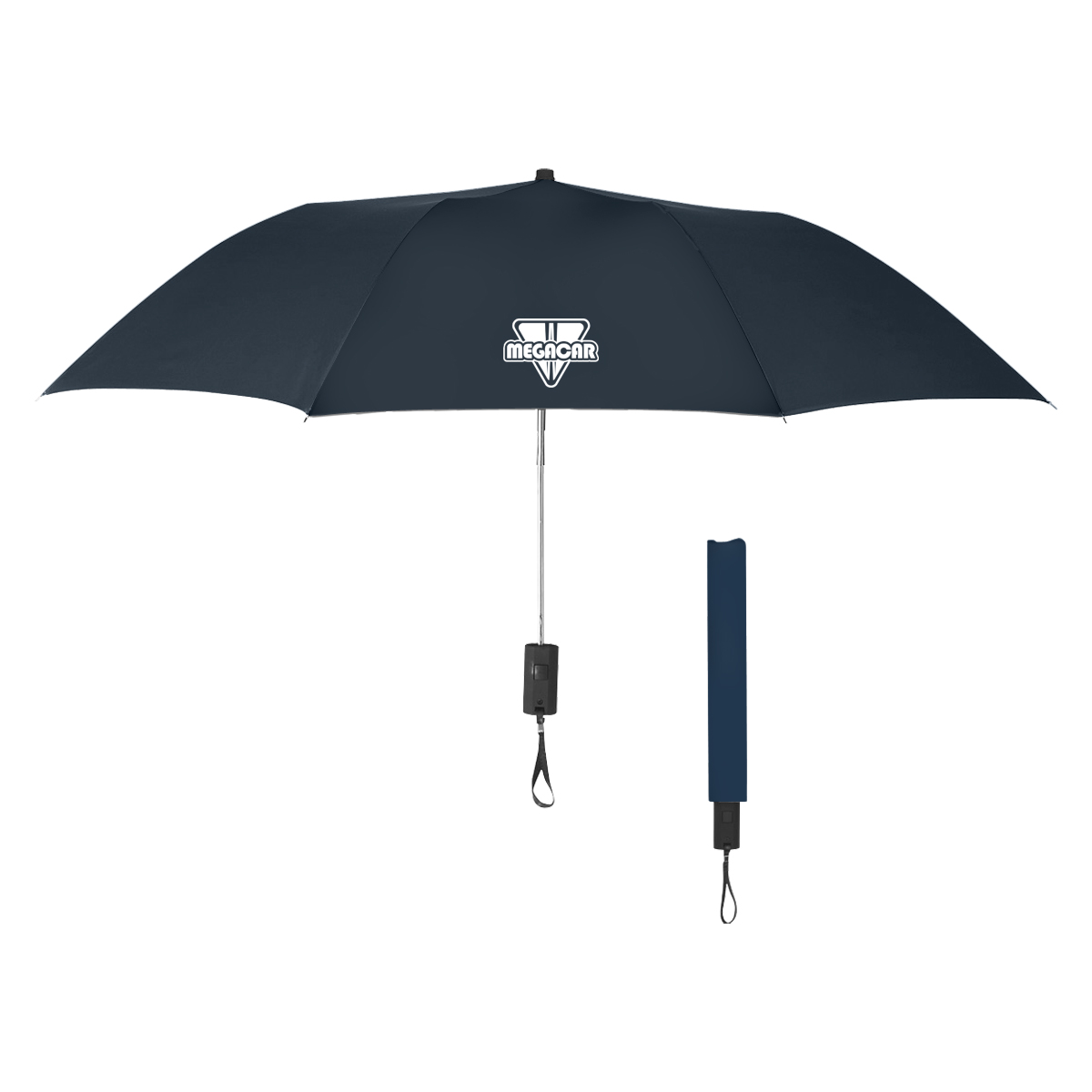 44” Arc Automatic Open Telescopic Folding Umbrella