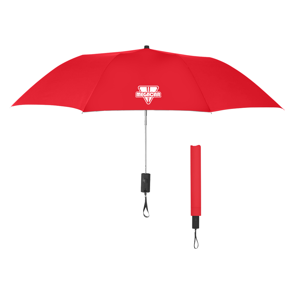 44in Arc Automatic Open Telescopic Folding Umbrella