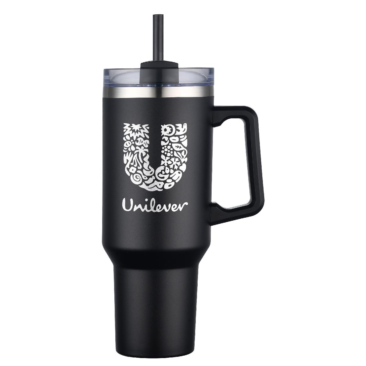 40oz DW Tumbler with Handle and Straw