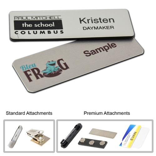 3in x 1in Metal Name Badge