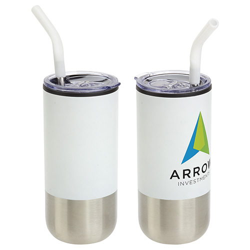 16oz Oxford SS/PP Tumbler with Straw