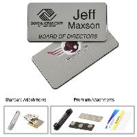 1.5” x 3” Metal Name Badge